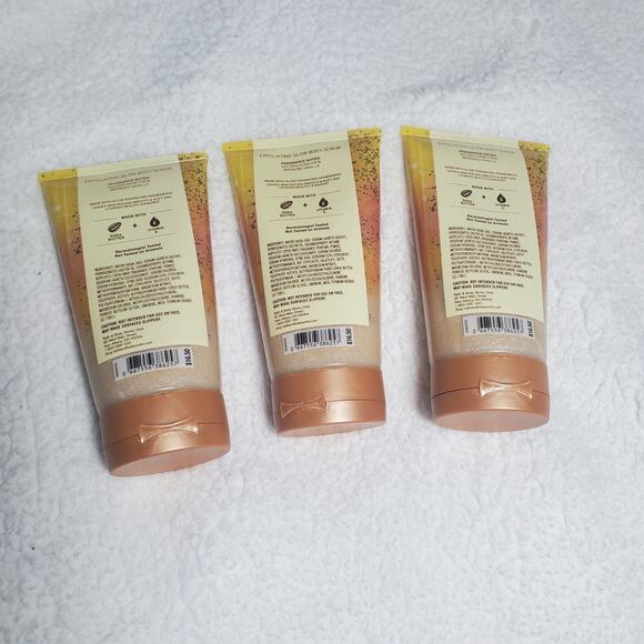 Bath & Body Works Summer Melody Exfoliating Glow Body Scrub Lot NWT (8 oz x 3) - Picture 4 of 7
